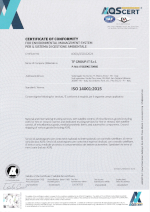 Certificato EN ISO 14001:2015