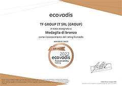 Riconoscimento del rating EcoVadis