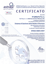 Certificato OHSAS 18001:2007
